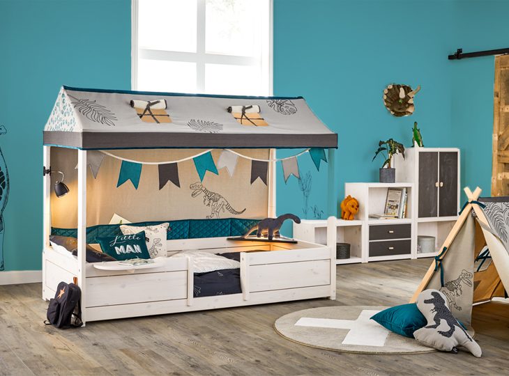 Lifetime 4in1bed Dino Blauw